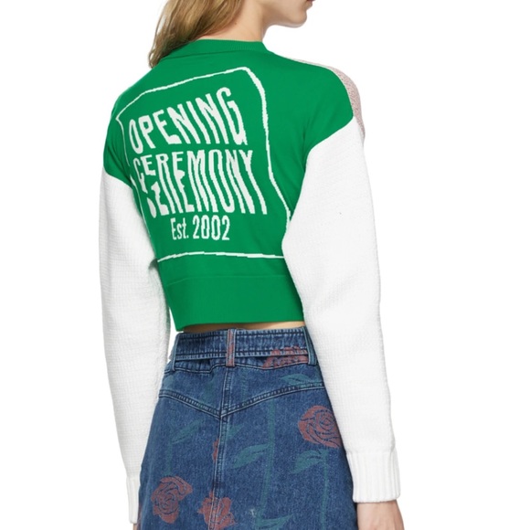 Opening Ceremony. MultiColor Combo Warped Logo Sweater. Size XS - Picture 2 of 7